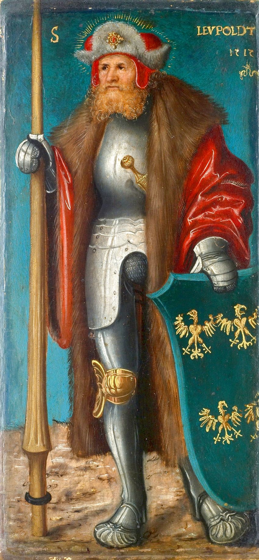 Святой Леопольд (St. Leopold)_1515_24.5 х 11.5_д.,м._Вена, Музей истории искусств.jpg