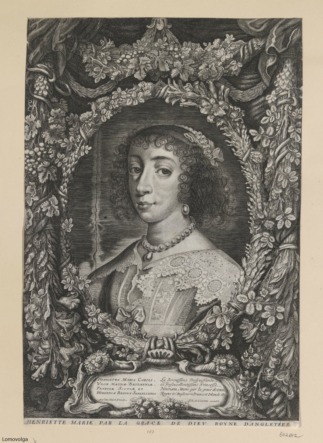 29  After Sir Anthony van Dyck (1599-1641) HENRIETTA MARIA CAROLI VXOR MAGNAE BRITANNIAE, FRANCIAE SCOTIAE ET HIBERNIAE REGINA SERENISSIMA.jpg