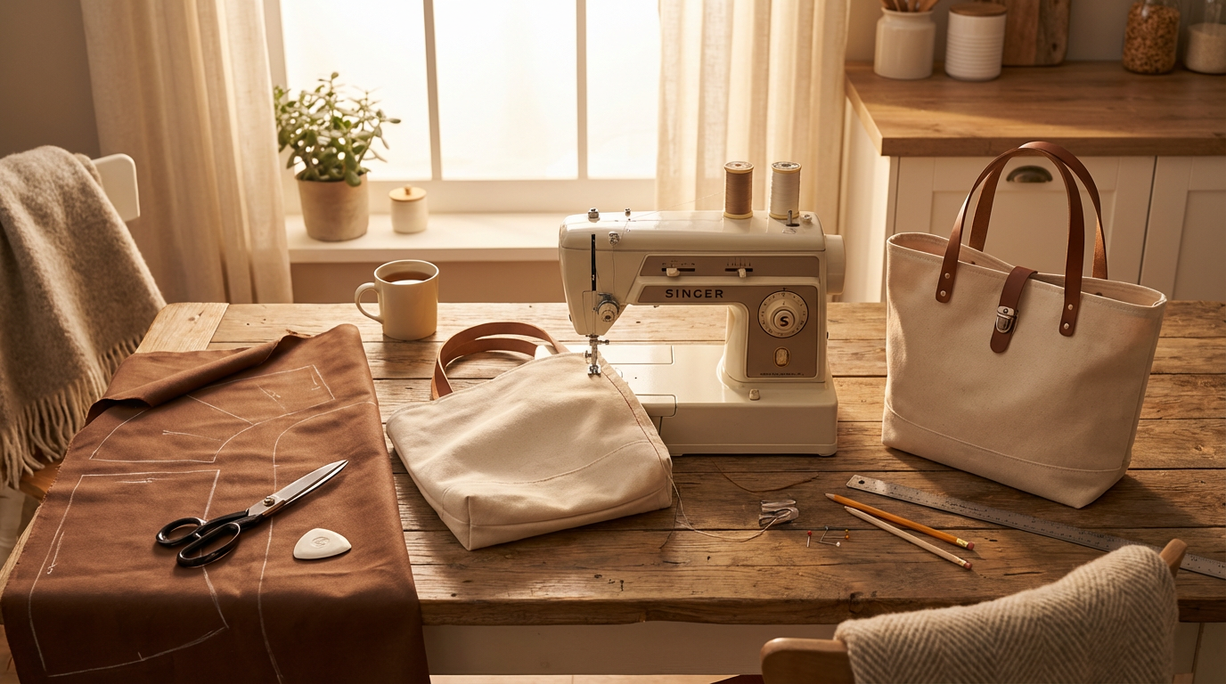 Шаги по пошиву простой сумки своими руками