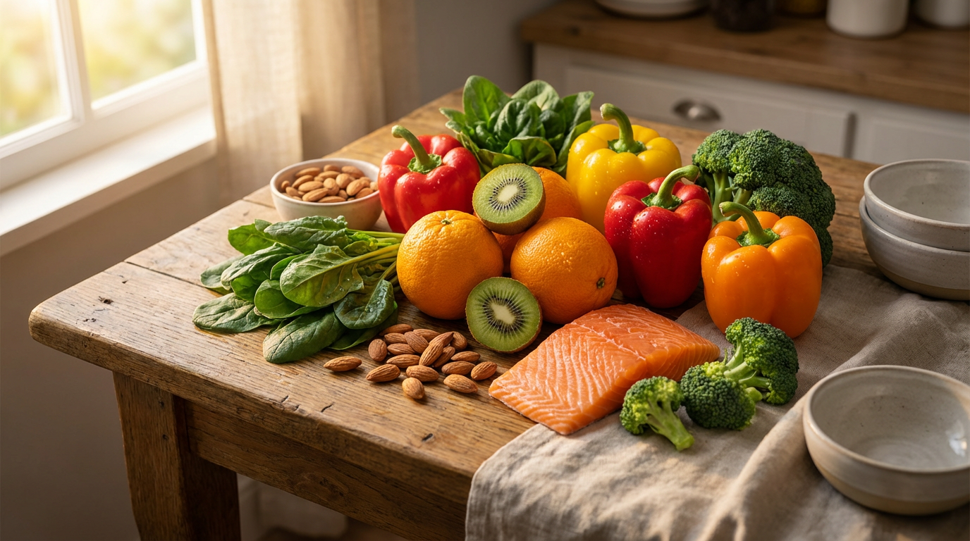 Продукты, богатые витаминами для здоровья суставов и связок