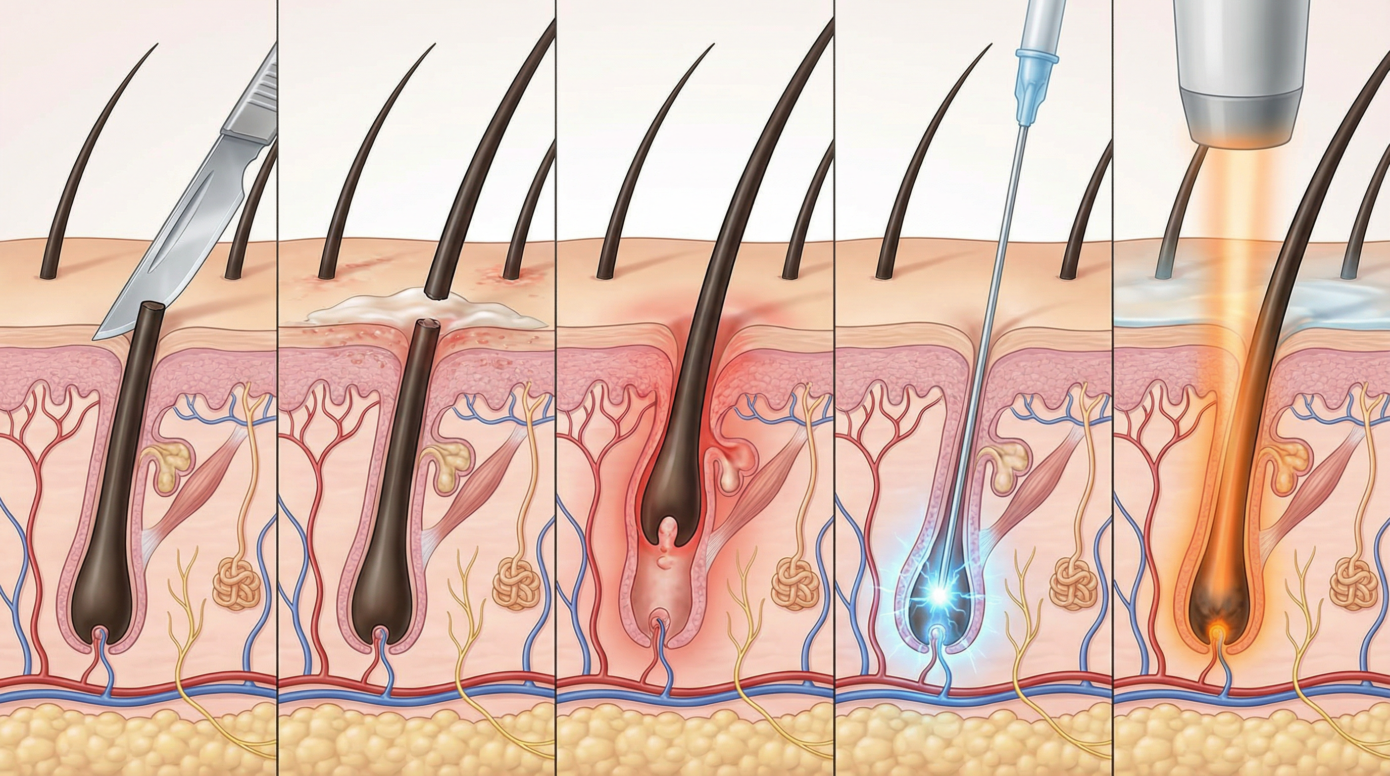 мужская эпиляция зоны бикини — сравнение методов удаления волос