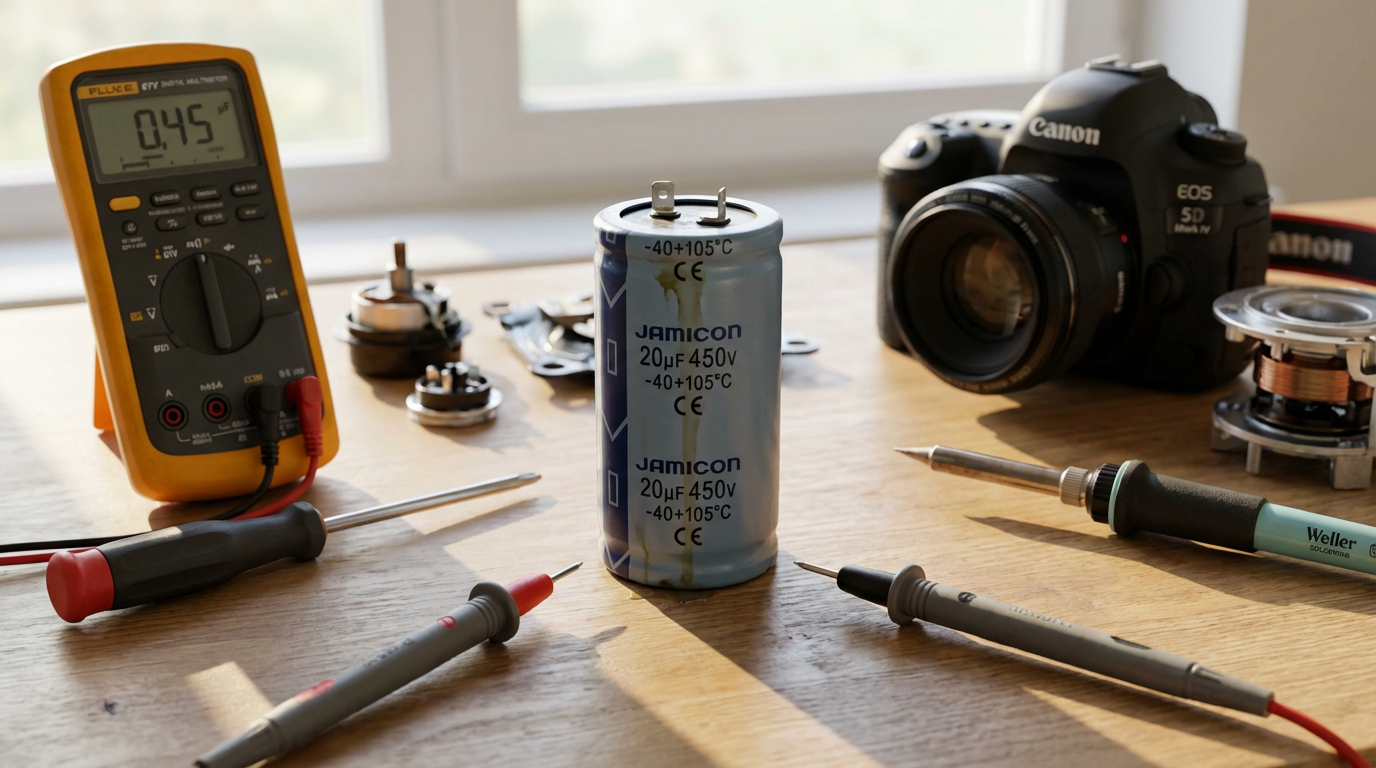 Диагностика неисправного конденсатора 20 мкФ в холодильнике