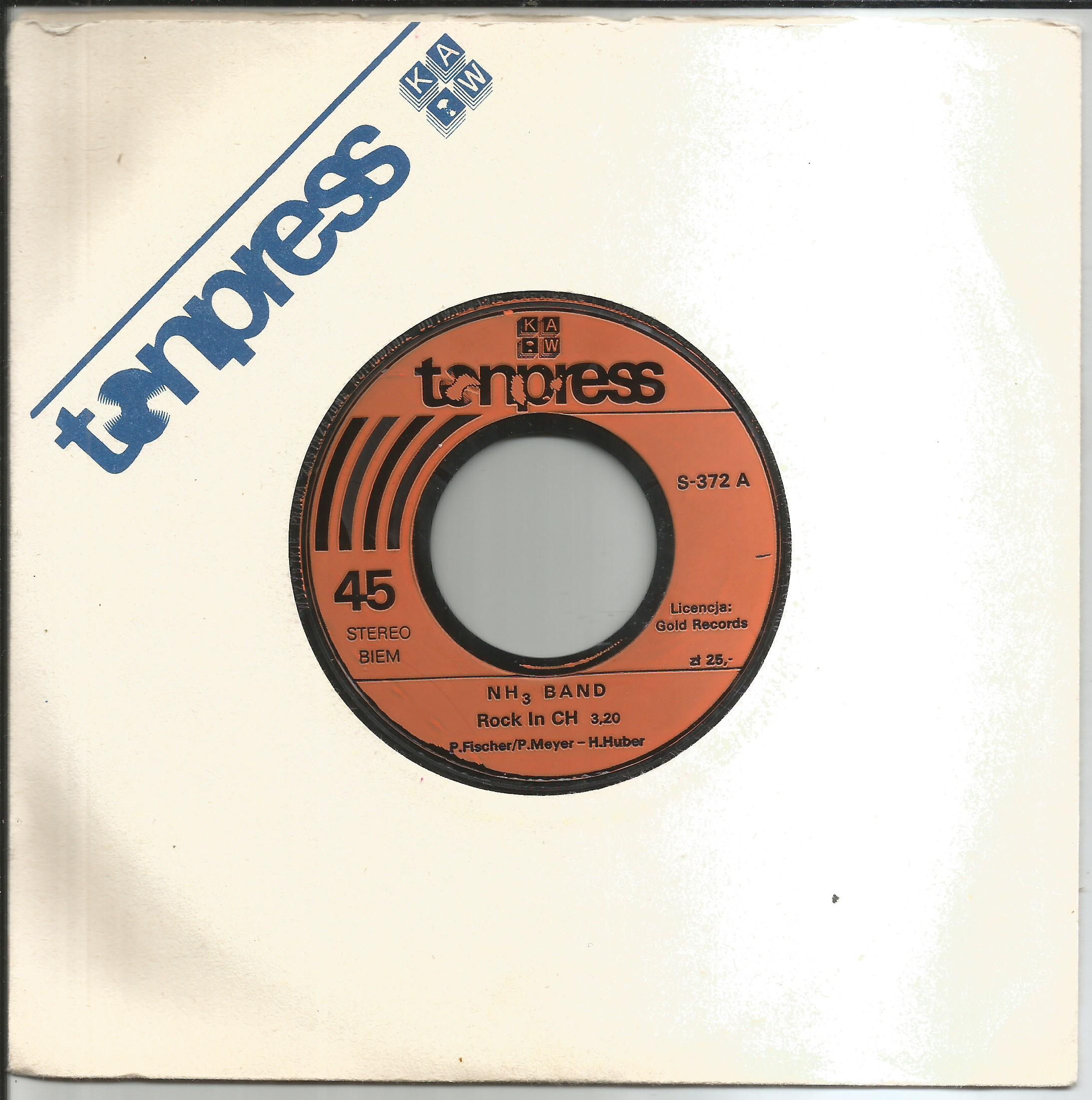 NH3 BAND Rock In CH / Need You (in company sleeve)