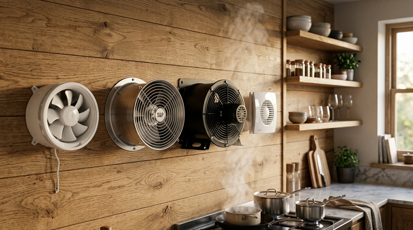 Вентиляторы для вытяжной вентиляции в частном доме разных типов