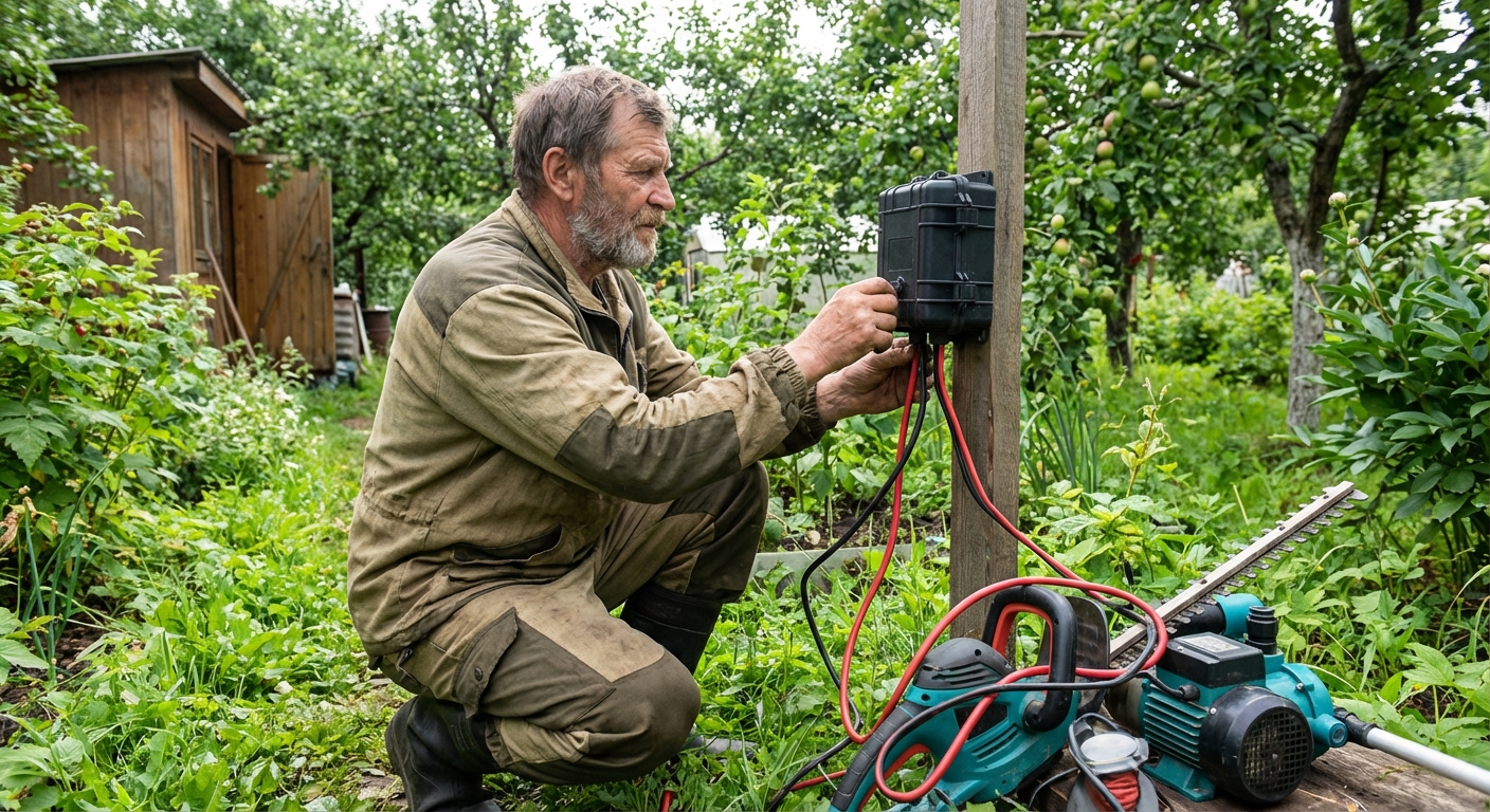 Электрификация дачного участка: как правильно выбрать AC/DC преобразователь 12 V для садовой техники