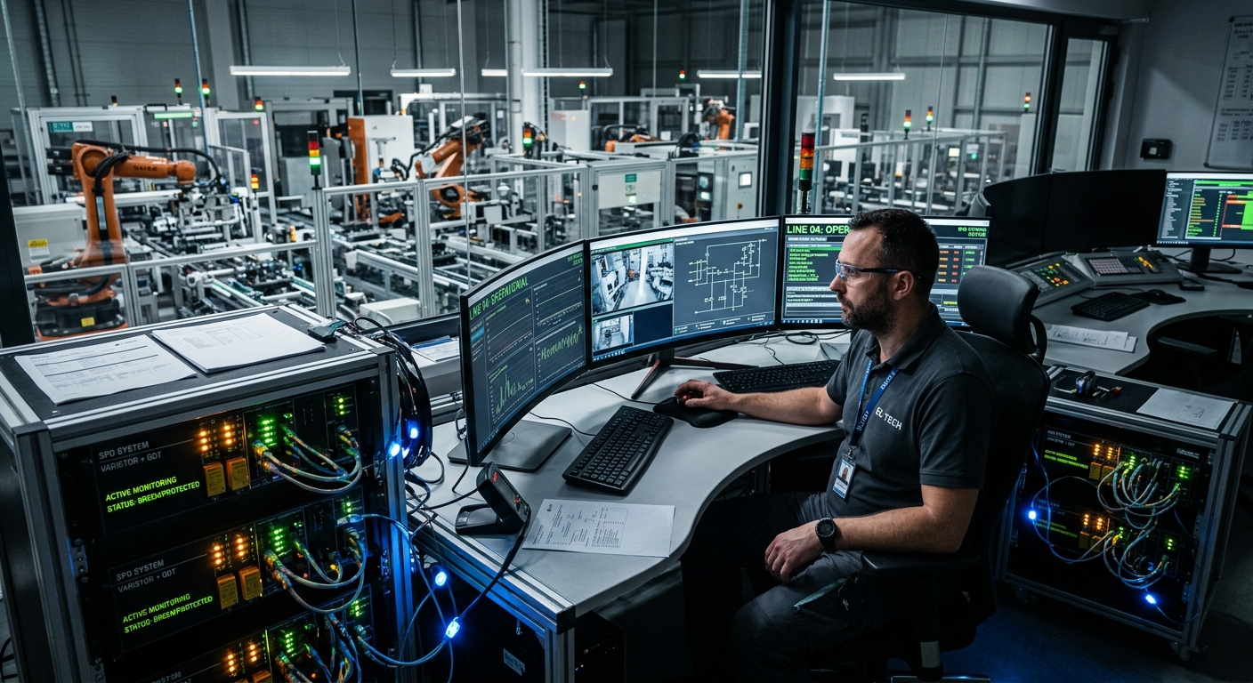 Безопасность автоматических линий в Индустрии 4.0: защита от перенапряжений - смешанная технология