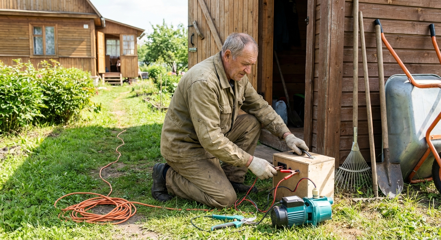 Электрификация дачного участка: как правильно выбрать AC/DC преобразователь 12 V для садовой техники
