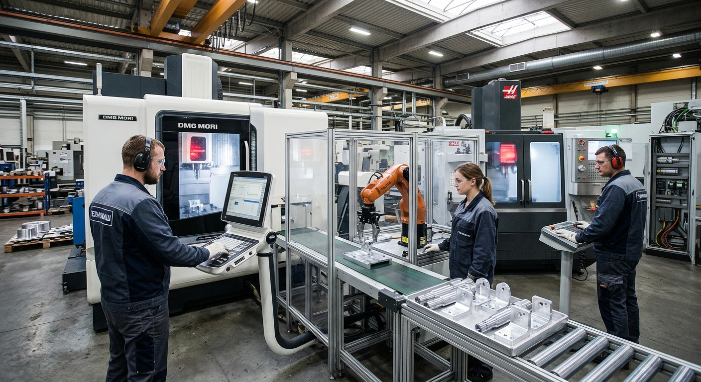 Современные производственные станки и технологические принадлежности для автоматизации цеха