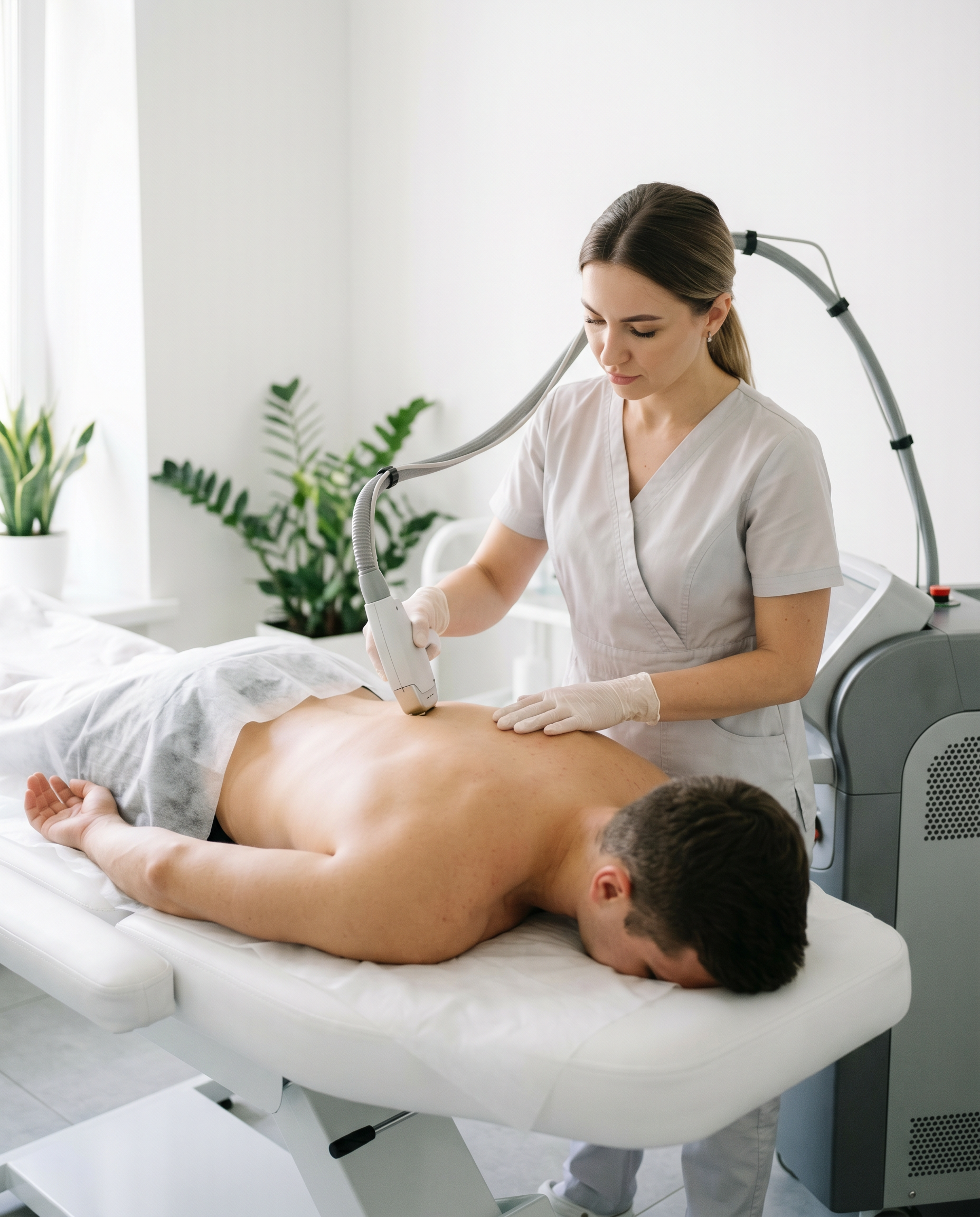 Эпиляция спины: лазер vs воск — что эффективнее