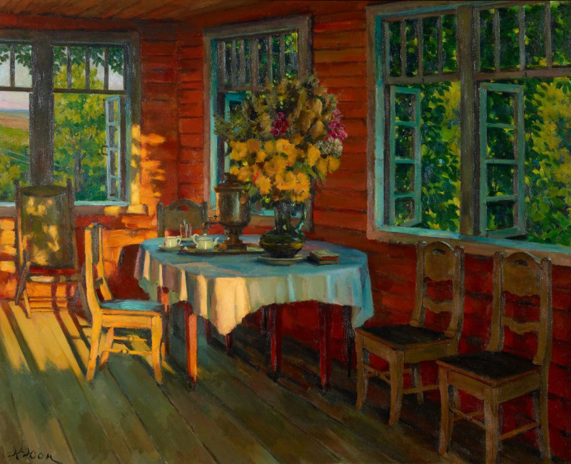 Августовский вечер. Последний луч. Лигачево (1948).jpg