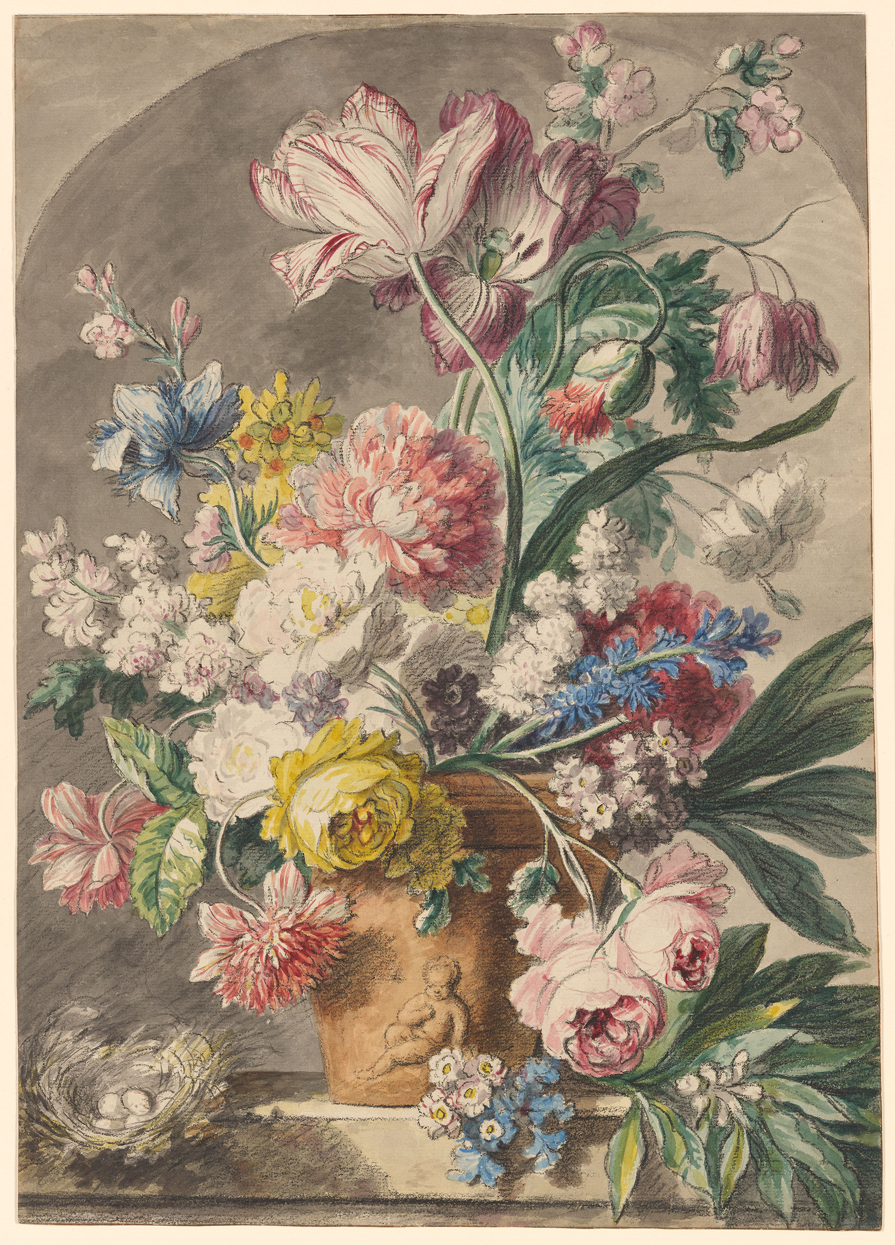 45Flowers in an Urn and a Bird's Nes.jpg