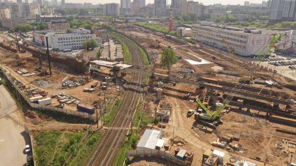 В Перми продолжается строительство путепровода на шоссе Космонавтов