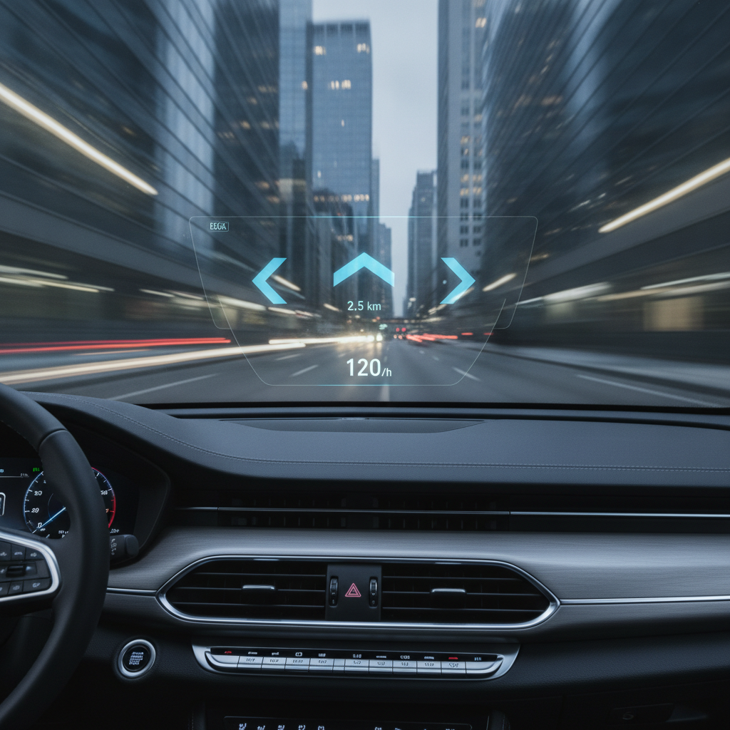 Проекционный дисплей в современных автомобилях - будущее автотехники