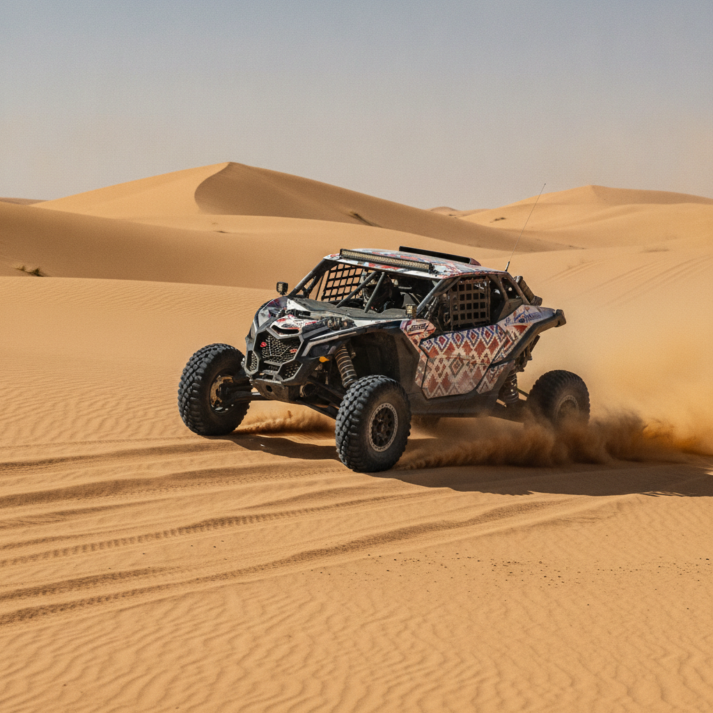 Тест-драйв мотовездехода BRP Can-Am Maverick X3 в суровых песчаных дюнах