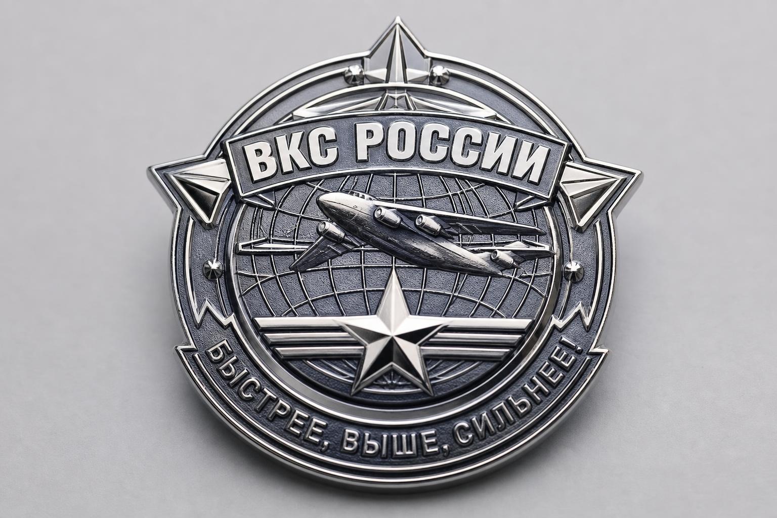 Эскиз металлического значка с размерами линий и кромок