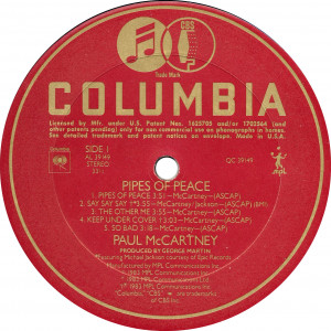 Paul McCartney  Pipes Of Peace (1983)