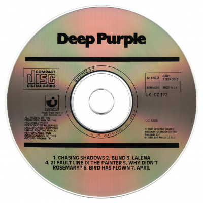 Deep Purple - Deep Purple (1969) [CDP 7 92409 2 & ER202232]